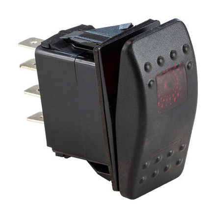 Переключатель двухпозиционный ON-ON 12В/20А 7Р с подсветкой