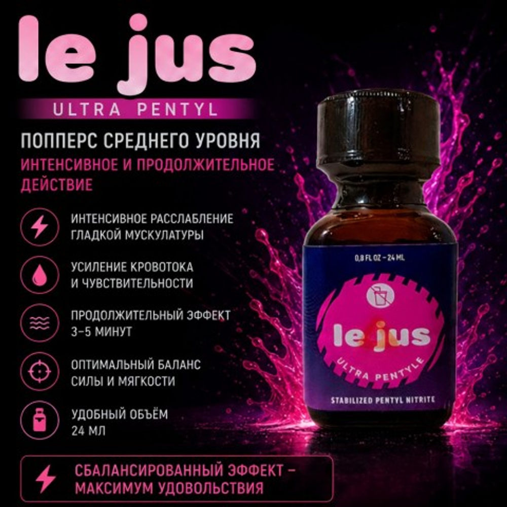 Попперс Le jus (ultra pentyl) 24 мл.