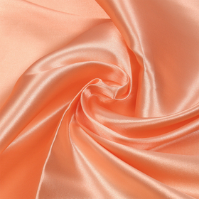 Ткань Атлас-сатин 67 г/м² 100% полиэстер шир.150 см цв.персиковый