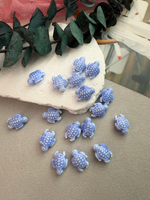 Керамические бусины, 18 мм, «Черепашка», небесный, 10 штук