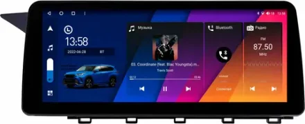 Магнитола Mercedes-Benz GLK 2008-2012 - Canbox H-Line 0650 монитор 12.3" QLED в стиле BMW на Android 10, ТОП-процессор, CarPlay, 4G SIM-слот