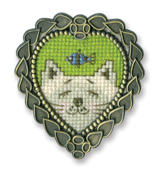 "Миниатюра в рамке"-FА016 вышивка