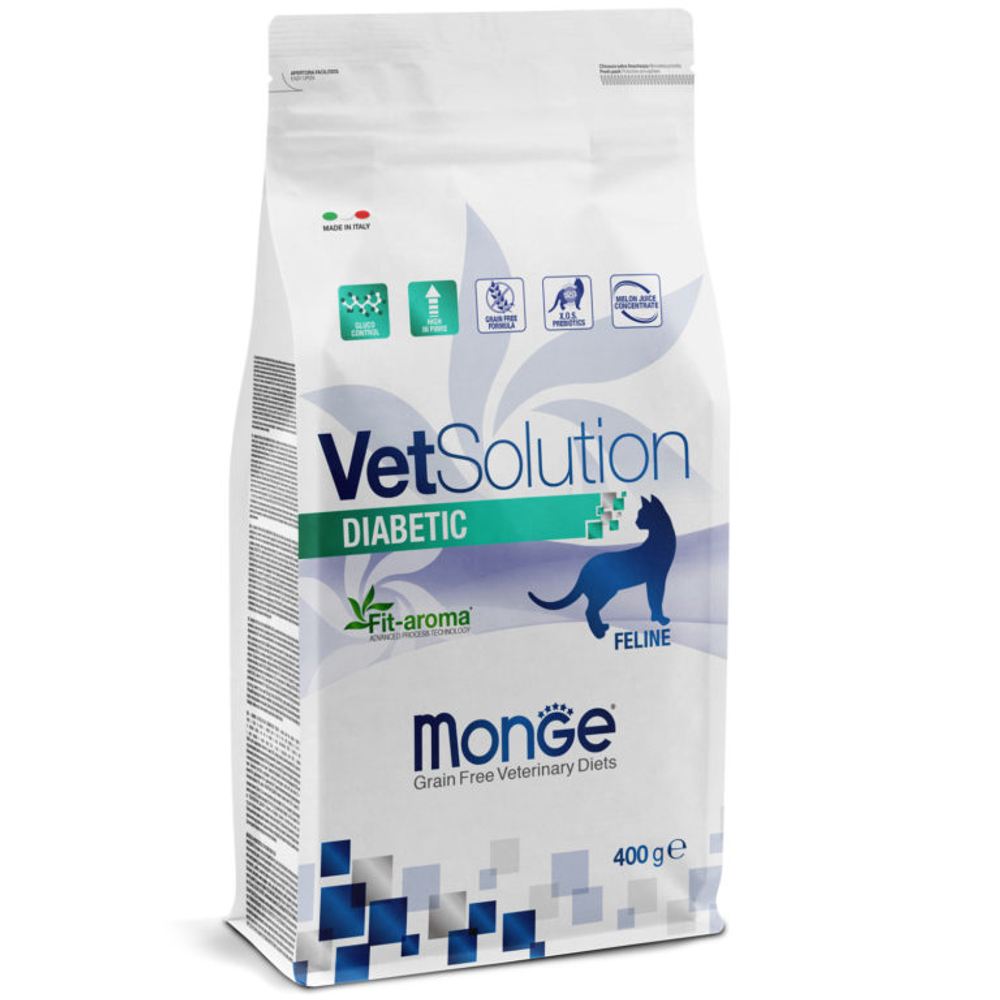 Диетический корм Monge VetSolution Cat Diabetic Диабетик для кошек при сахарном диабете 1,5 кг