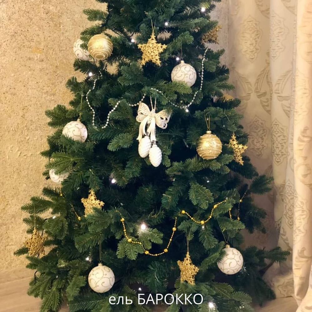 Искусственная ель «Барокко» (Литая+пвх) от 1.2 до 3 м