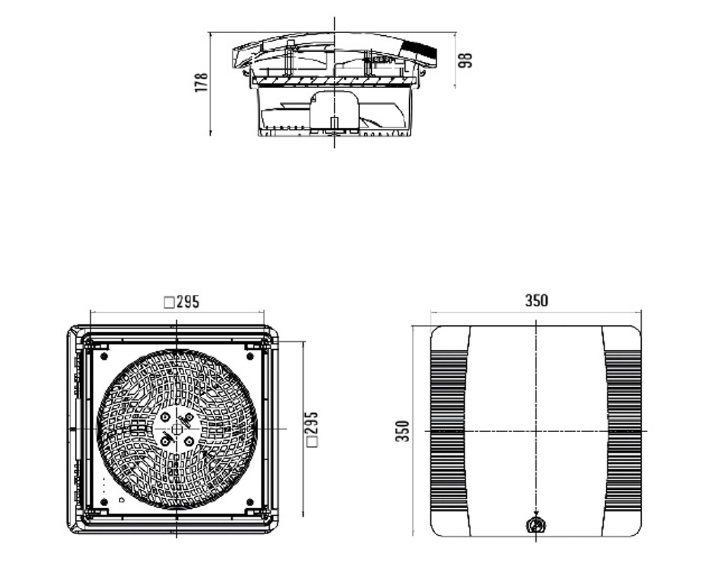 Потолочный вентилятор REF700, 700м3/час