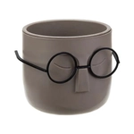 Кашпо СТИВ D115мм 0,65л со вставкой французский серый