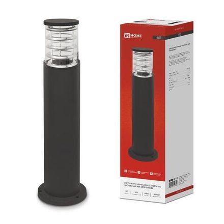 Светильник НБУ ART-PT-A60-BL E27 IP65 600мм уличный напольн. под лампу A60 алюм. черн. IN HOME 4690612048499