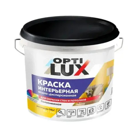 OPTILUX  Краска акриловая интерьерная белоснежная  7кг (ИжСинтез)