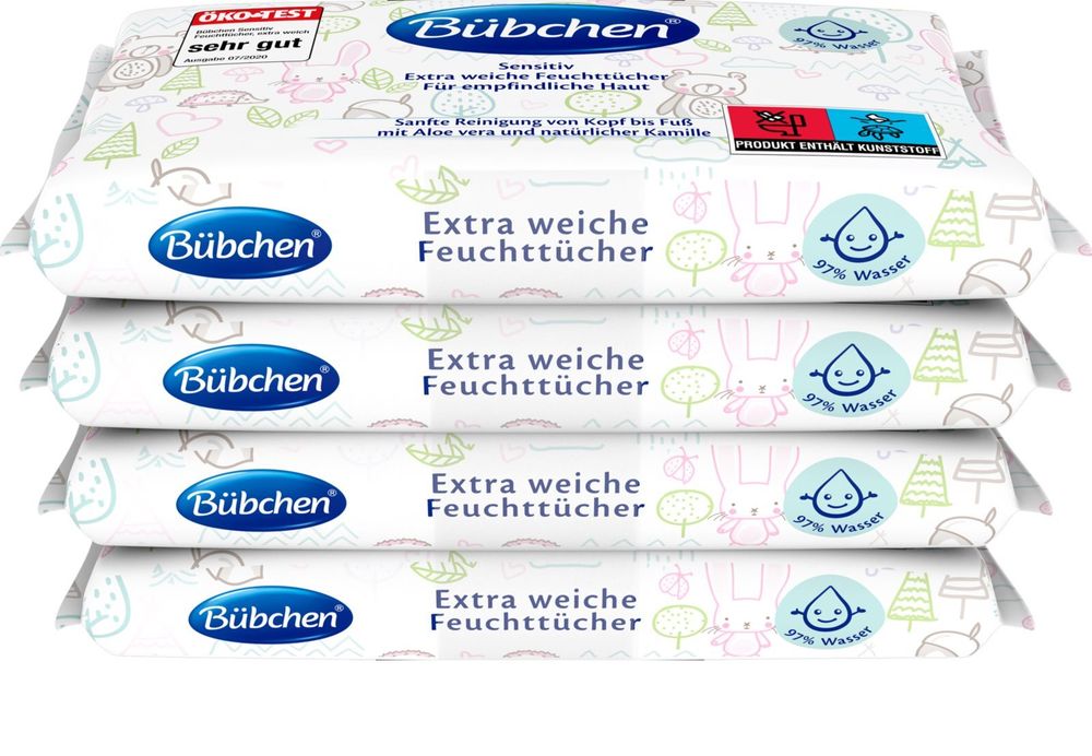 Bübchen влажные очищающие салфетки для детей Sensitive Wet Wipes