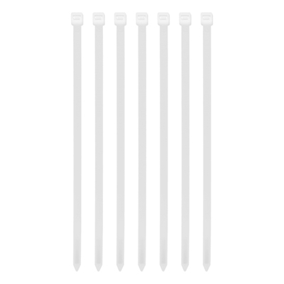 Хомуты, 250 х 8 мм, пластиковые, белые, 100 шт Сибртех