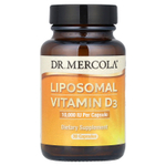 Dr. Mercola, липосомальный витамин D3, 250 мкг (10 000 МЕ), 30 капсул