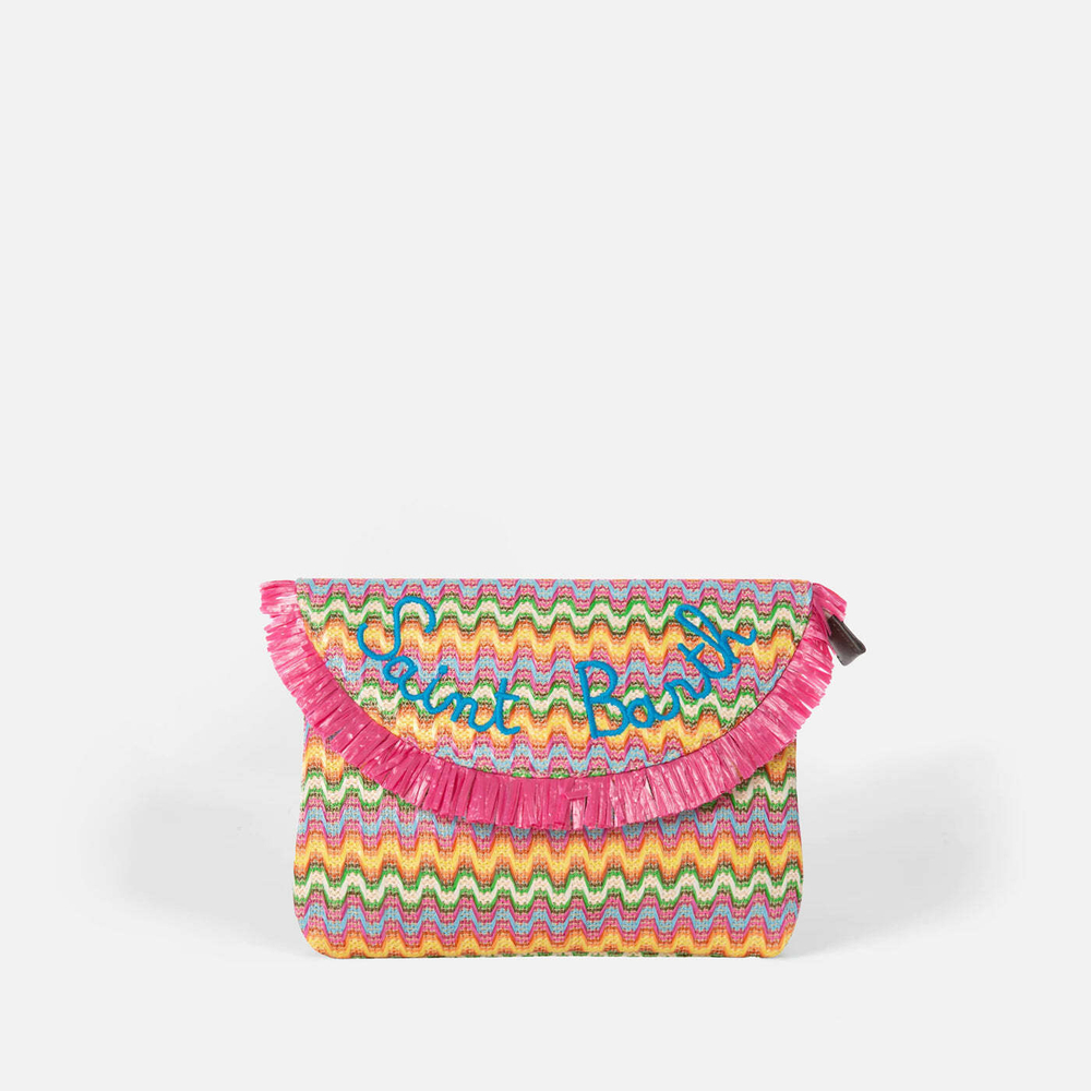 Клатч Saint Barth STRAW HANDBAG разноцветный соломенный