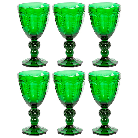 Набор бокалов 6шт 250мл Объект мечты Светский прием Меркури изумруд OM-21091712