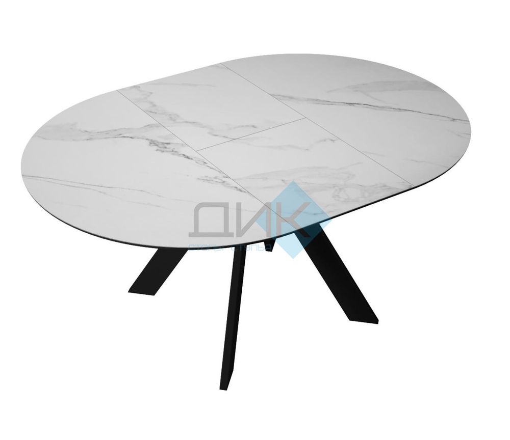Стол DikLine SKC100 d1000 подстолье чёрное/опоры чёрные