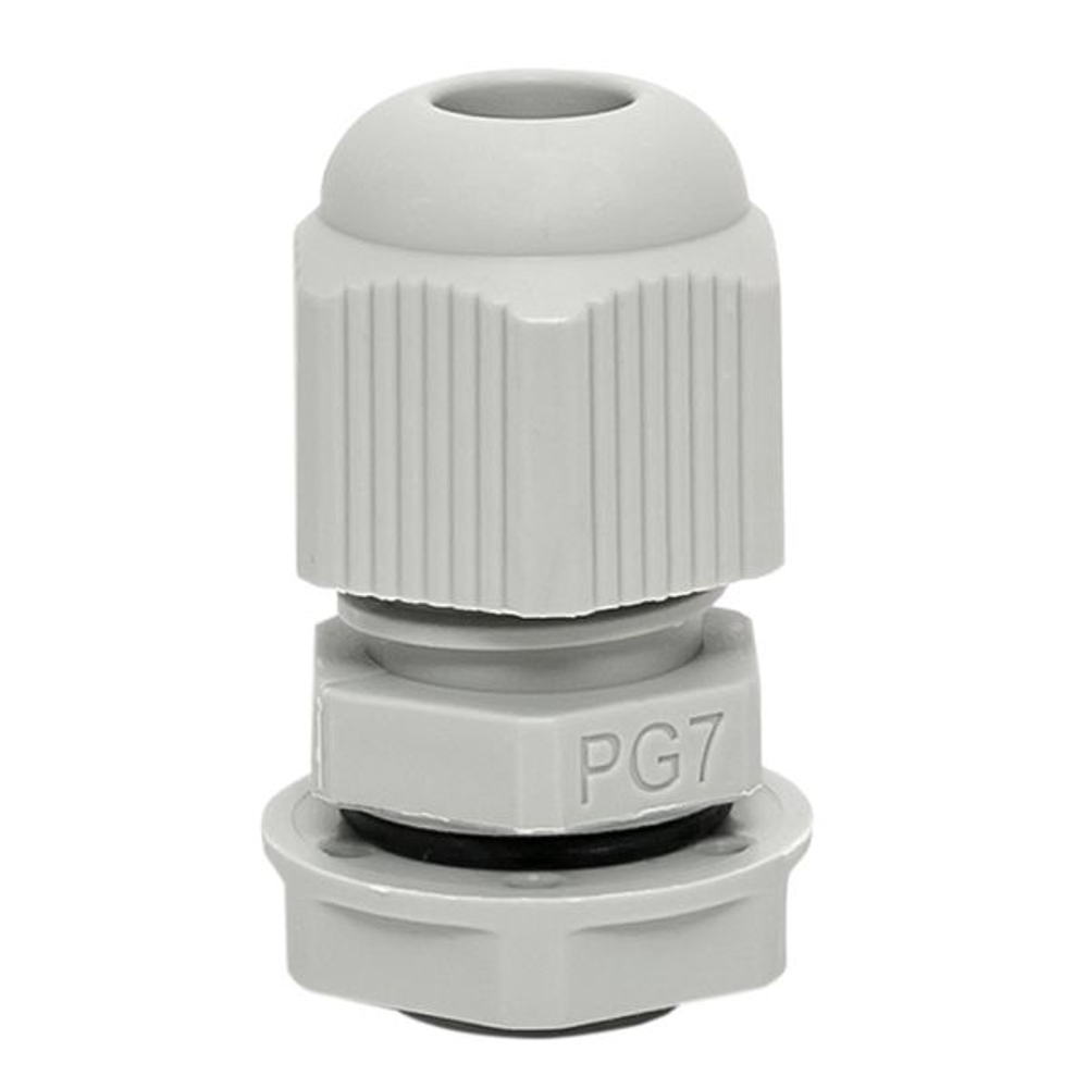 Сальник PG7 IP54 (100 шт) d отв. 13 мм / d провод. 3-6,5 мм EKF PROxima (100.00 шт.)