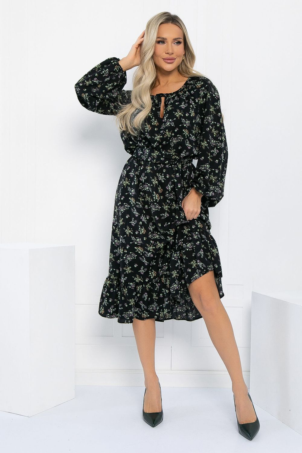 Платье Алания (черное) П12996-10М LT Collection