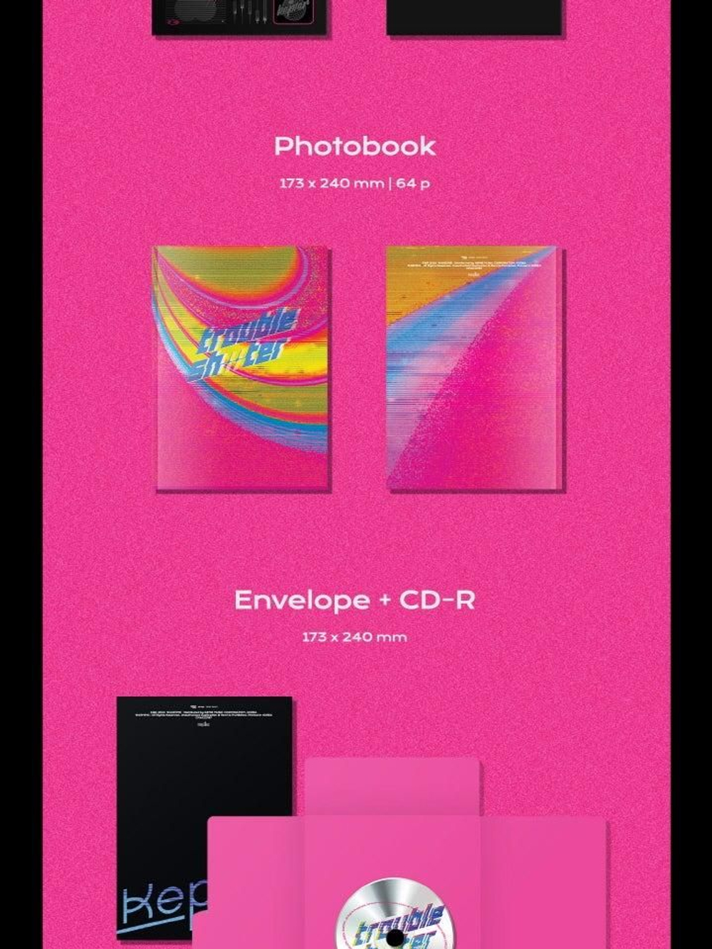 Альбом Kep1er - TROUBLESHOOTER 3rd Mini Album 3 Version SET