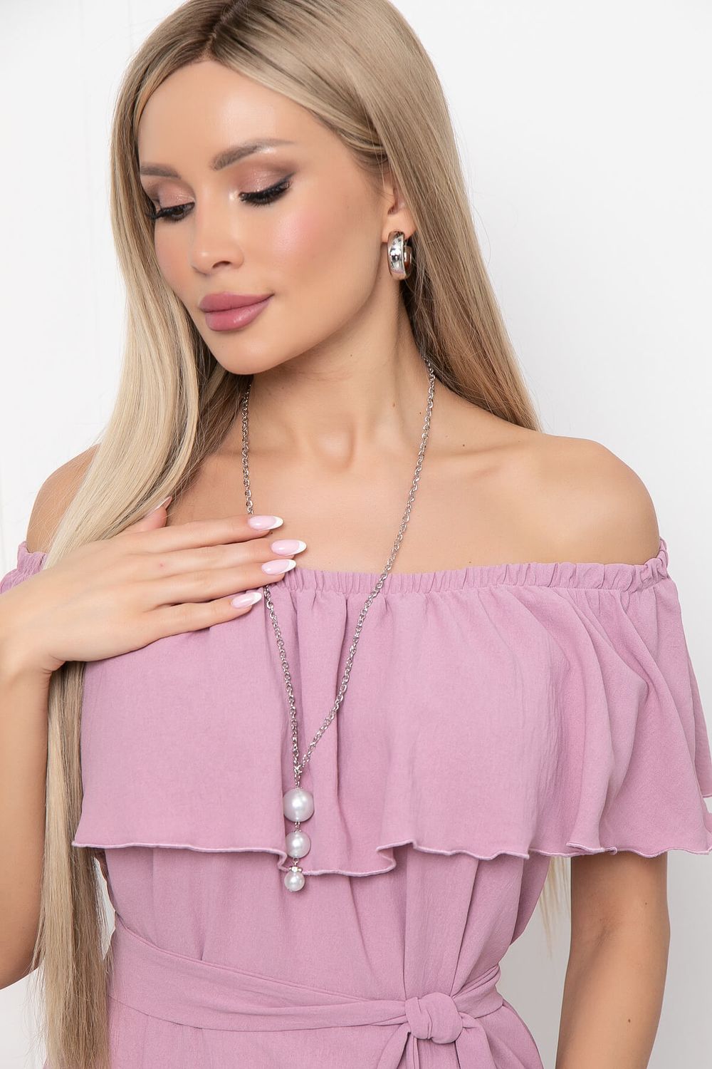 Платье "Линда" (лилас) П6713 LT Collection (Акция)