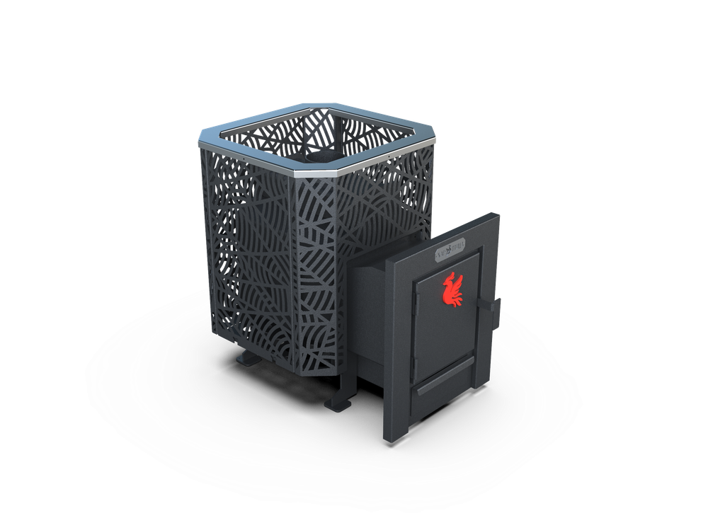 Банная печь Душа- 15 Сетка Модерн 8мм