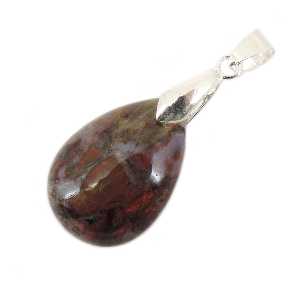 Кулон "Капля" питерсит медно-красный асс.