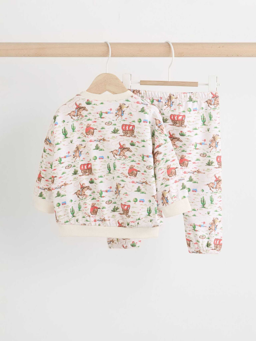 Свитшот и легинсы в комплекте для малышей Next B07-350, Кремовый