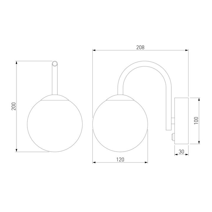 Бра Bogates Brook 360/1 хром