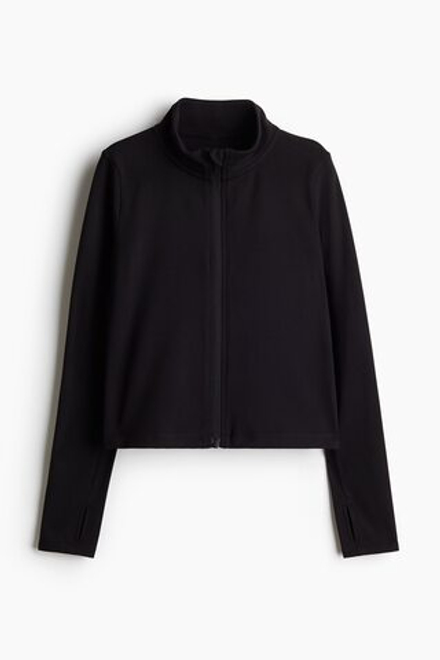 H&M Спортивная куртка SoftMove, черный