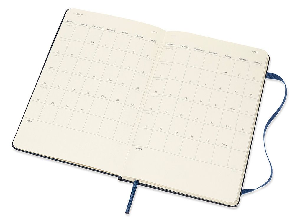 Еженедельник Moleskine WKNT Large 18 мес 208 страниц (DHB2018WN3)