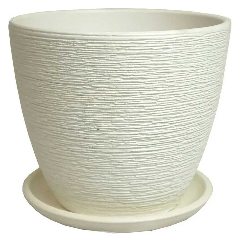 Горшок керамический Гнездо белый крокус №1