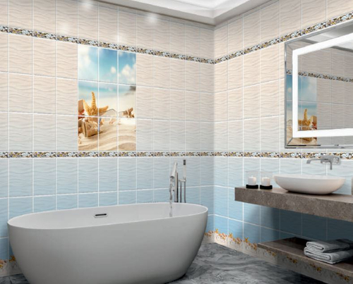 Панель ПВХ фотопечать Песчаный пляж узор 2700х250мм