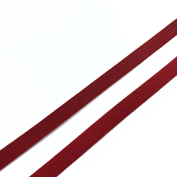 Резинка бретелечная темно-красная 10 мм (цв. 101), 640/10