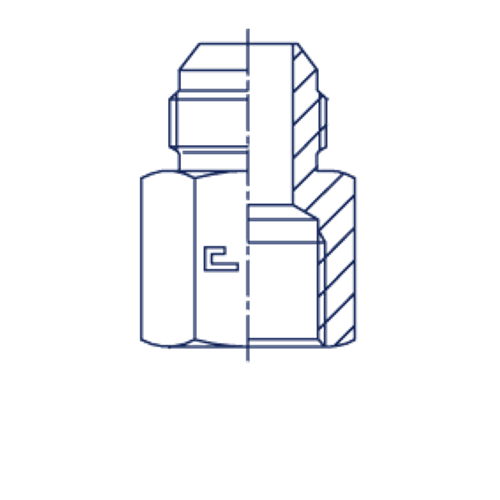 Соединение FS JIC 7/16 - NPTF 1/8