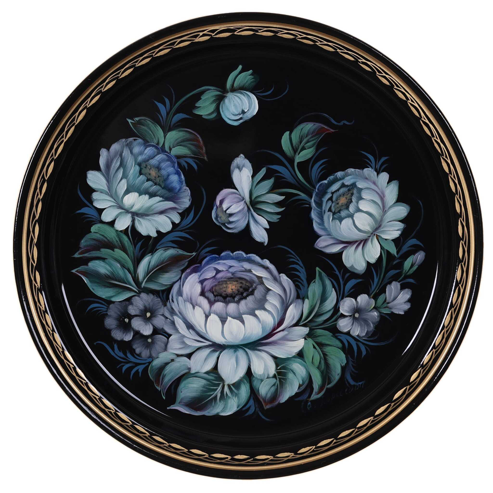Zhostovo metal tray A5D280225190