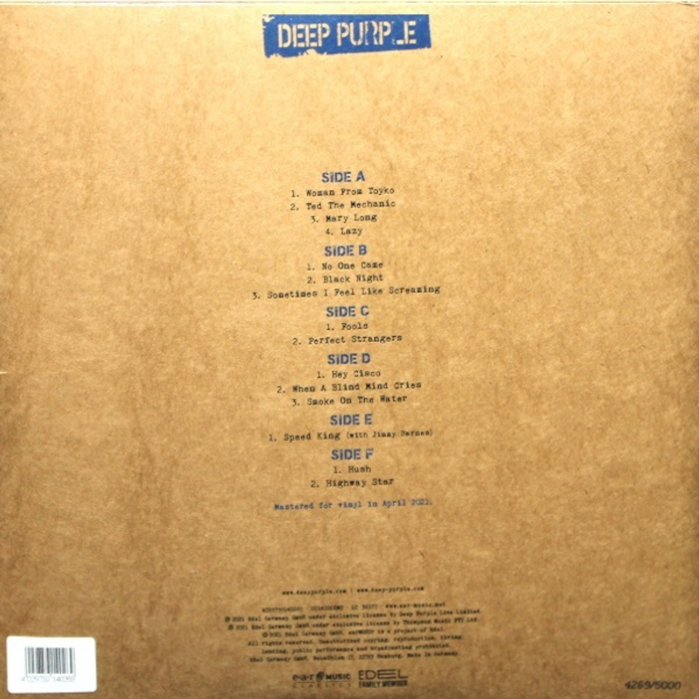 Deep Purple / Live In Wollongong 2001 (Coloured Vinyl)(3LP)