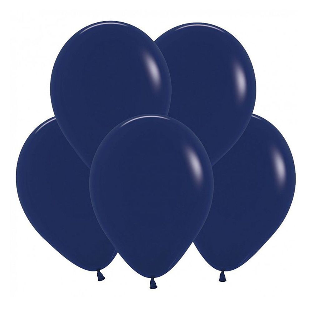 S 12&quot; Пастель Темно-синий / Navy Blue / 10 шт.