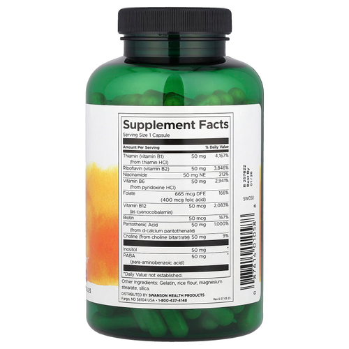 Swanson, Balance B-50 Complex, 250 капсул