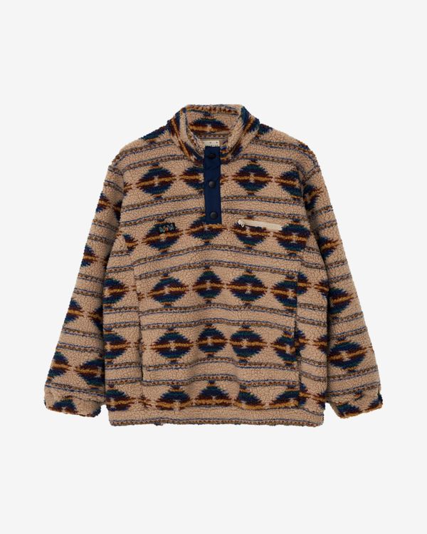 Толстовка Turbofleece Button Beige/Navy - фото 1