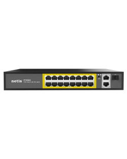 Неуправляемый PoE+ Ethernet коммутатор netis P116GH, 16 портов