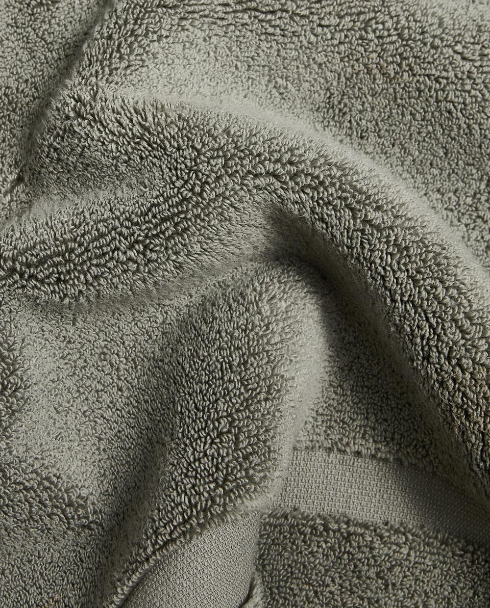 Zara Home - Нескользящий коврик для ванной из мягкой махровой ткани, зеленый, 60x90 см