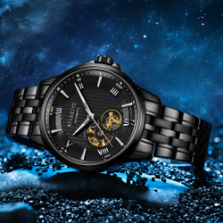 STARKING Automatic Mechanical Movement Watch Women"s Watch Black Dial