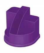 Подставка д/канц АВАНГАРД 5 отд. фиол. интенсив пластик