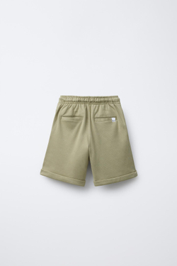 ZARA ШОРТЫ КОМФОРТНОЙ ПОСАДКИ, ХАКИ