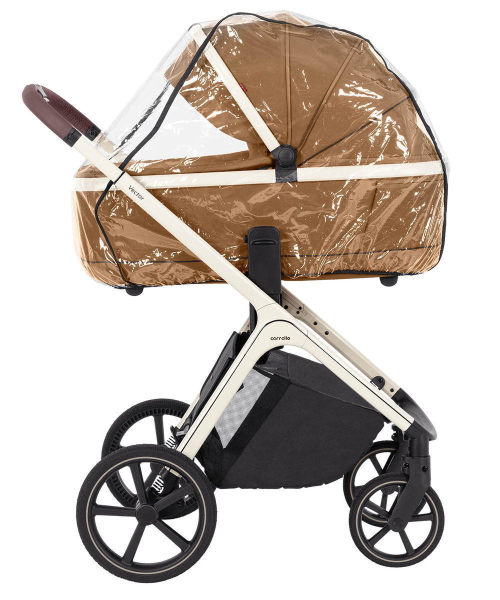 Коляска Carrello Vector CRL-6550 и автокресло Cybex Aton S2 Lava Grey 3 в 1 Coral Beige