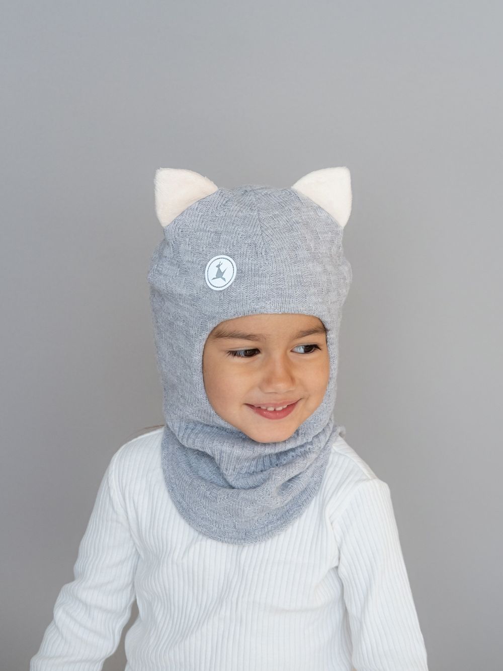 шапка шлем для девочки