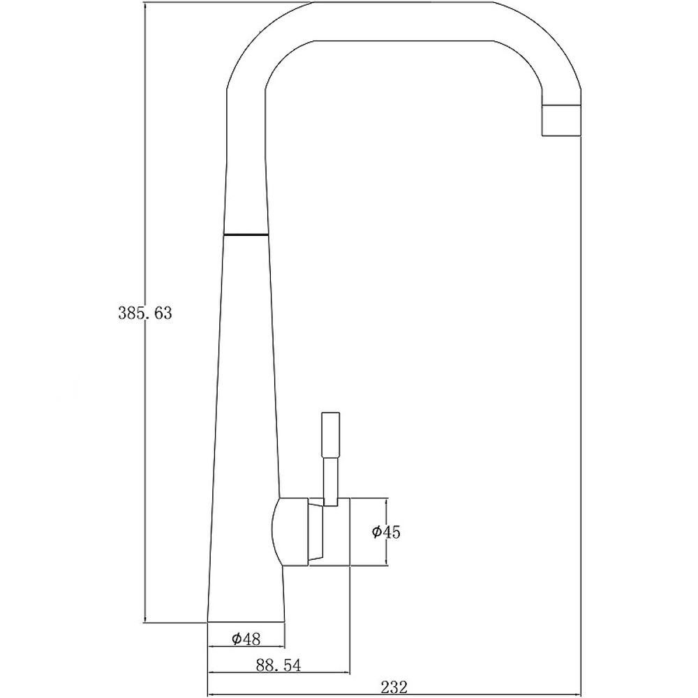 Смеситель для кухни ZorG Steel Hammer SН 5183 INOХ