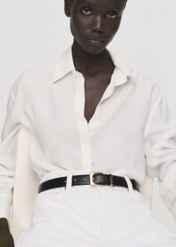 Рубашка из лиоцелла с потайными пуговицами