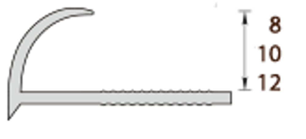 Раскладка наружная для плитки Идеал 10 мм 008 Слоновая кость 2500 мм