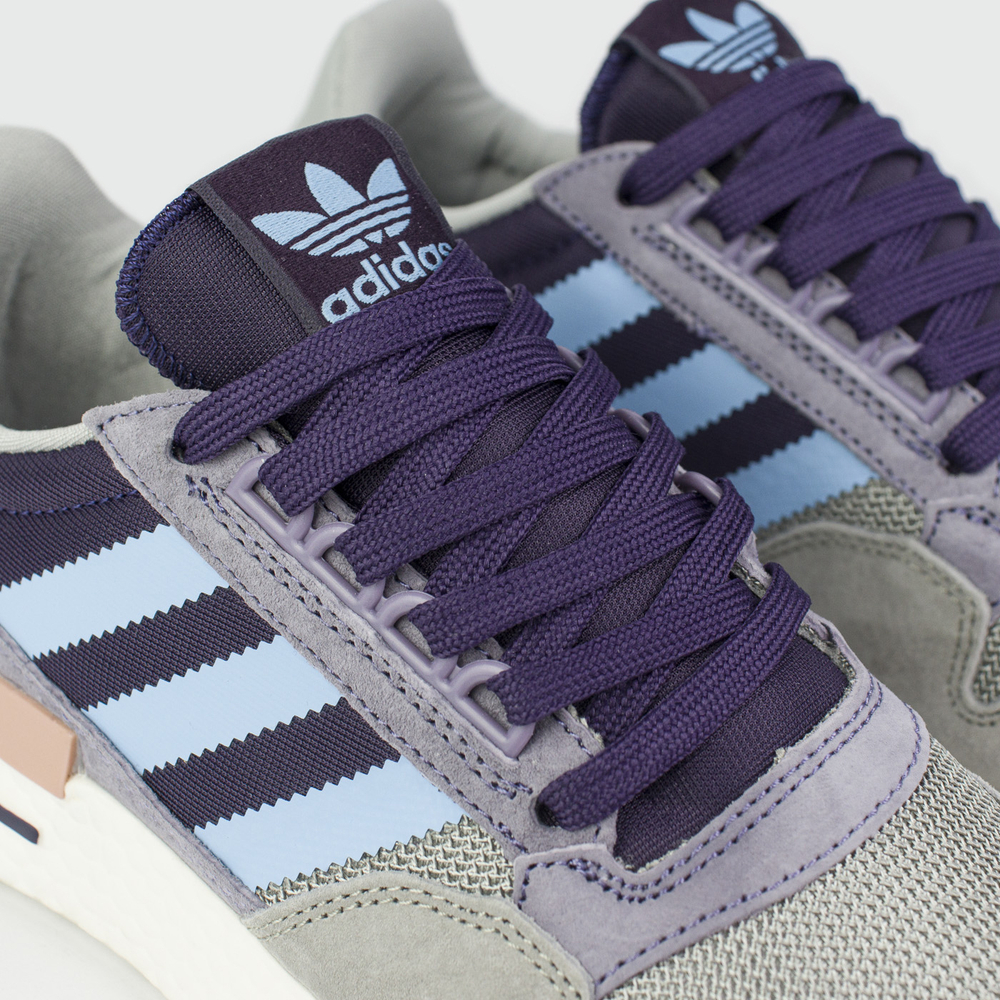 Кроссовки Adidas ZX 500 Boost Grey / Blue Str.