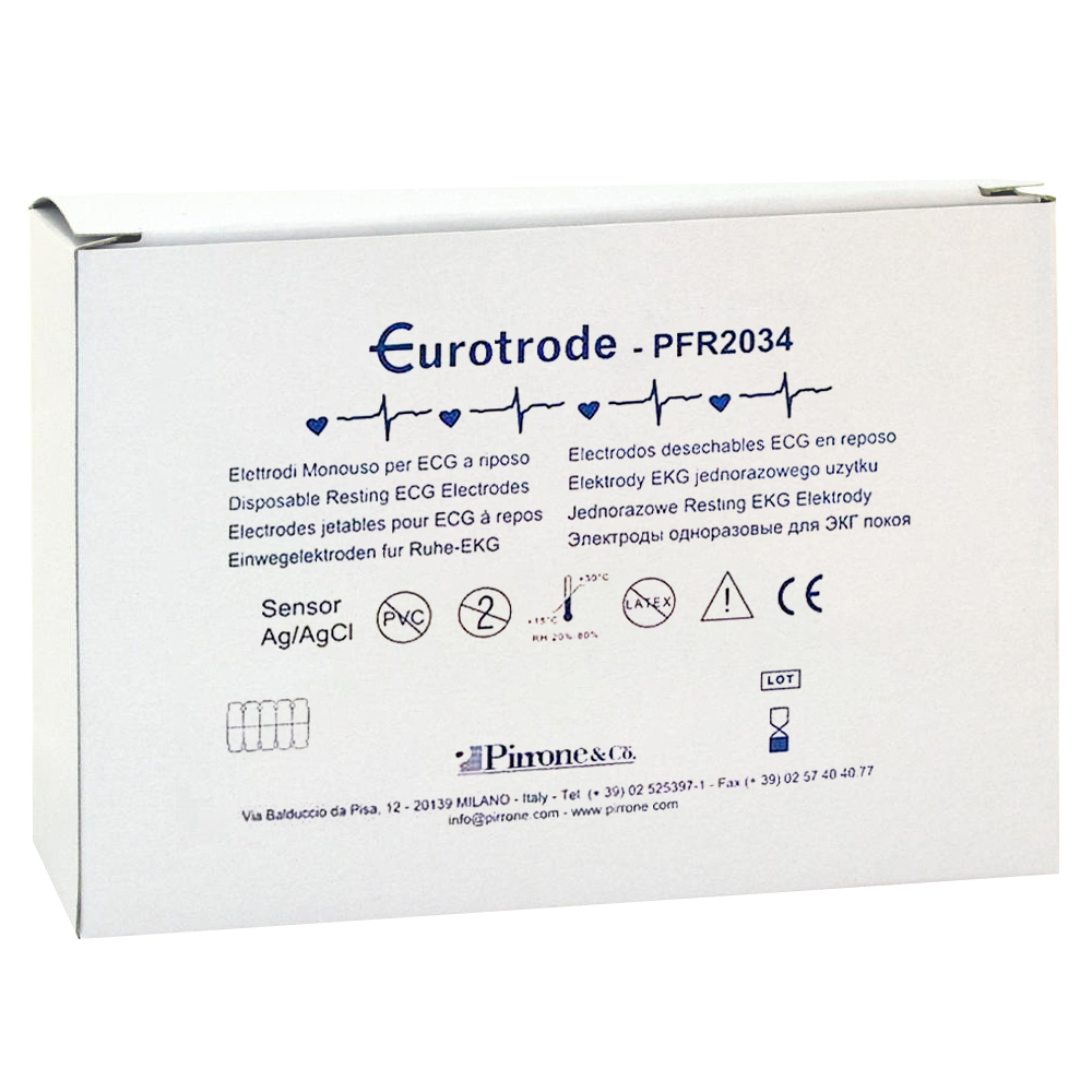 Электрод для ЭКГ Eurotrode 20х34 мм 100 шт