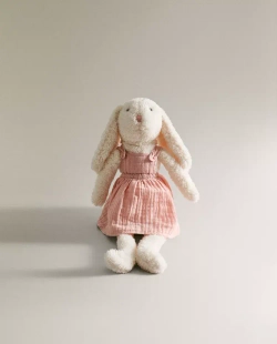 ZARA HOME ДЕТСКАЯ МЯГКАЯ ИГРУШКА "КРОЛИК", ЖЕЛТОВАТО-БЕЛЫЙ